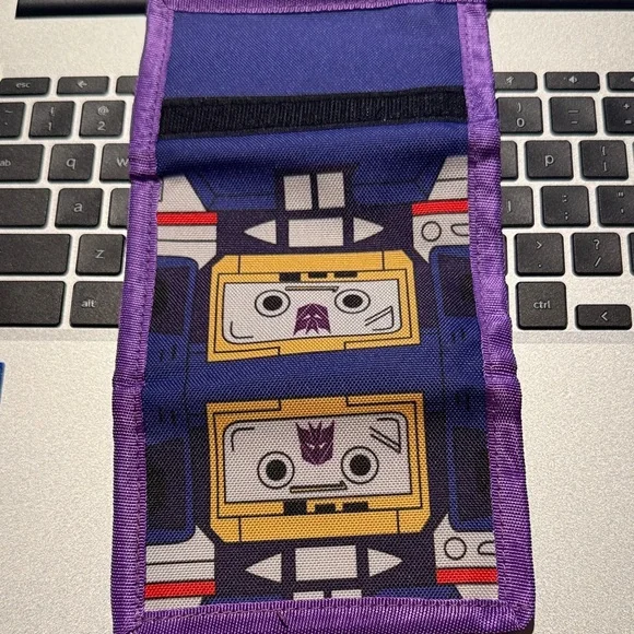 Lootcrate Soundwave Transformers Purple and Yellow wallet - Picture 4 of 10